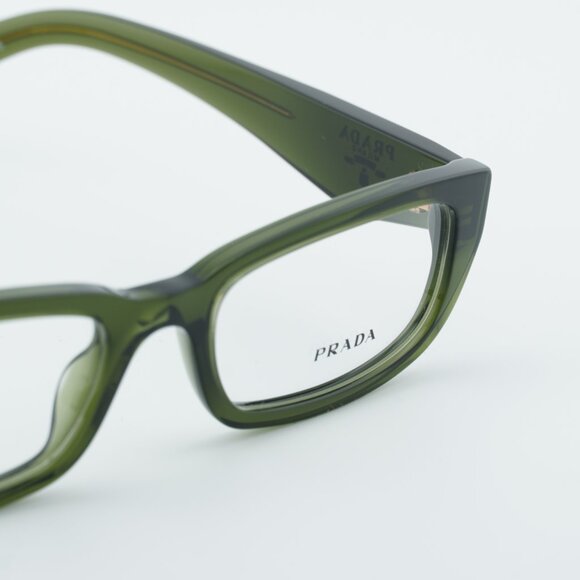 Prada PRB05V 19Z1O1 Eyeglasses Transparent Bottle 54mm Rectangle Frame - Picture 2 of 10